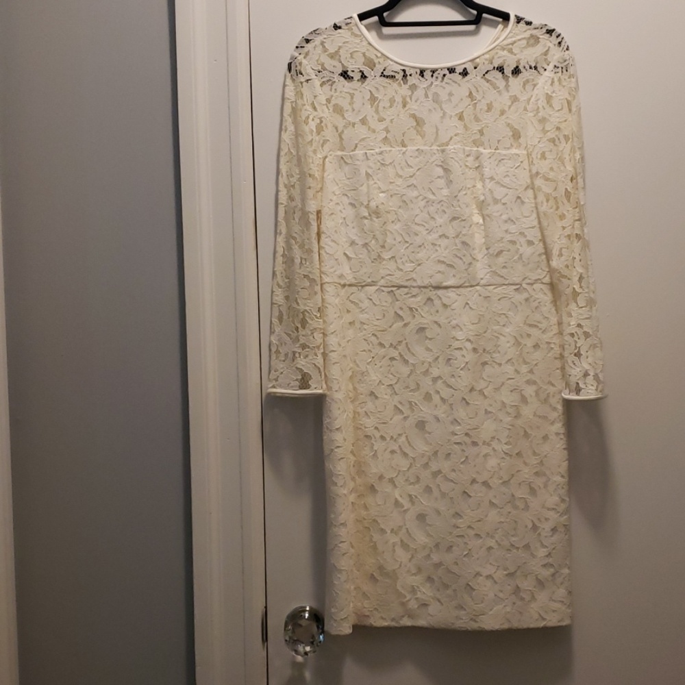 Cream Lace Dress